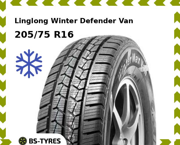 

Зимние шины Linglong, LingLong Winter Defender Van 205/75 R16C 110/108R
