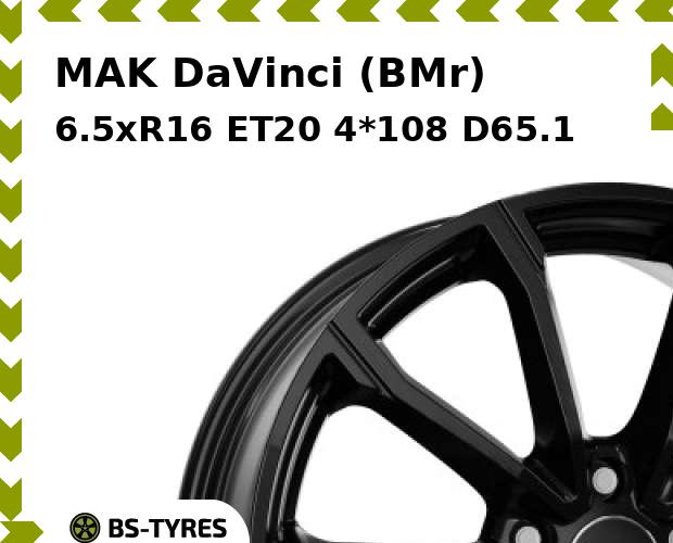 

Колесный диск MAK, DaVinci (BMr) 6.5xR16 ET20 4*108 D65.1
