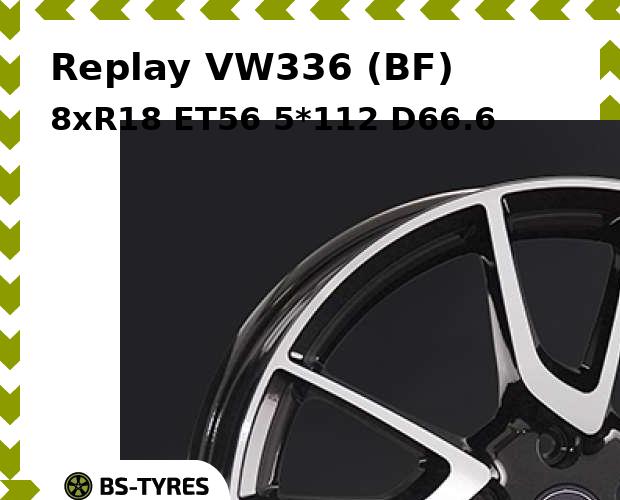

Колесный диск Replay, VW336 (BF) 8.0xR18 ET56 5*112 D66.6
