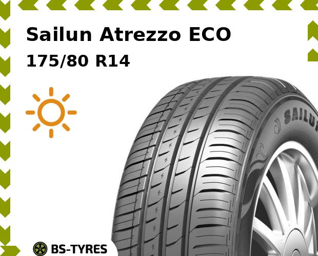 

Летние шины Sailun, Atrezzo ECO 175/80 R14 88T