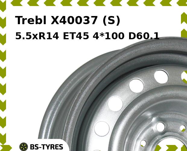 

Колесный диск Trebl, X40037 (S) 5.5xR14 ET45 4*100 D60.1