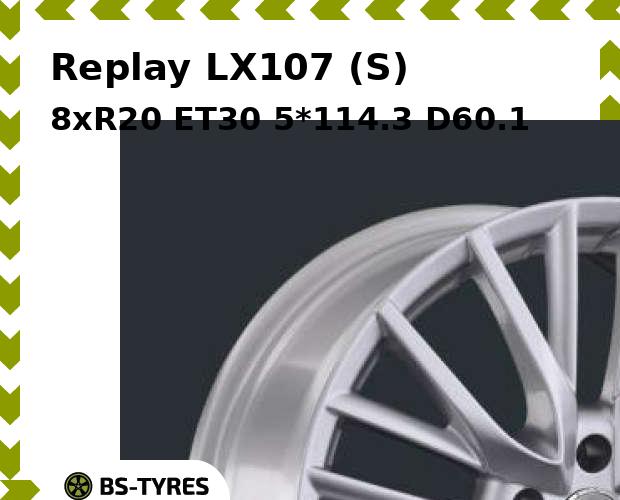 

Колесный диск Replay, LX107 (S) 8xR20 ET30 5*114.3 D60.1