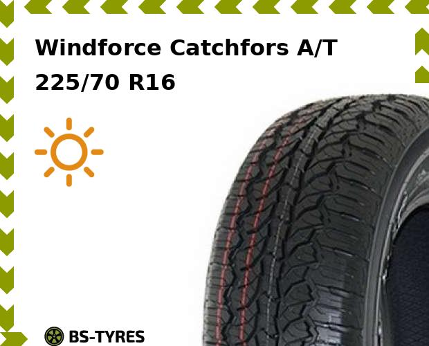 

Летние шины Windforce, Catchfors A/T 225/70 R16 103T