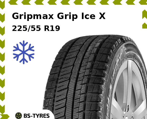 

Зимние шины Gripmax, Grip Ice X SUV 225/55 R19 103H