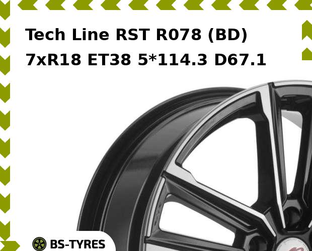 

Колесный диск Tech Line, Tech-line RST R078 (BD) 7xR18 ET38 5*114.3 D67.1