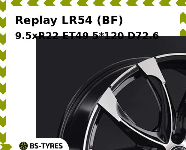 

Колесный диск Replay, LR54 (BF) 9.5xR22 ET49 5*120 D72.6