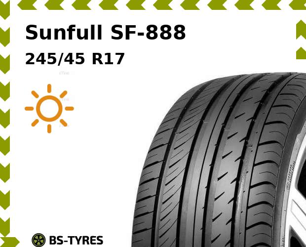 

Летние шины Sunfull, SF-888 245/45 R17 99W
