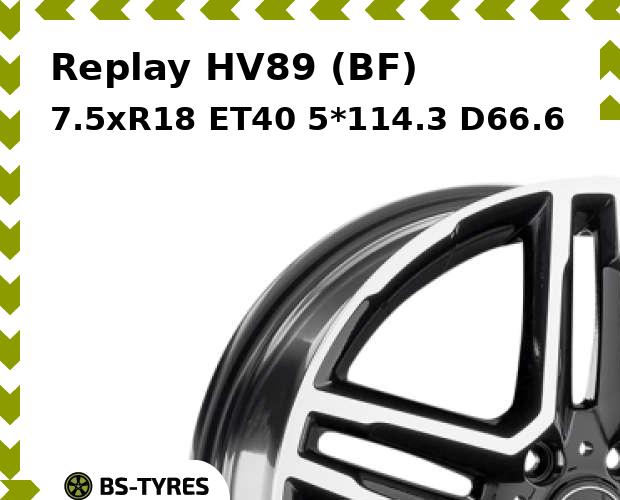 

Колесный диск Replay, HV89 (BF) 7.5xR18 ET40 5*114.3 D66.6