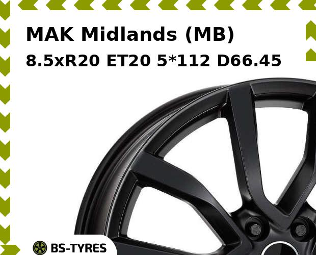 

Колесный диск MAK, Midlands (MB) 8.5xR20 ET20 5*112 D66.45