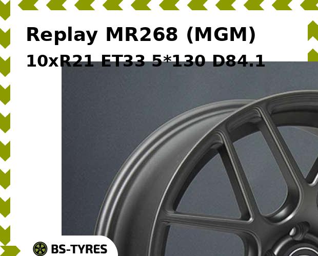 

Колесный диск Replay, MR268 (MGM) 10xR21 ET33 5*130 D84.1