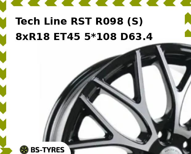

Колесный диск Tech Line, Tech-line RST R098 (S) 8xR18 ET45 5*108 D63.4
