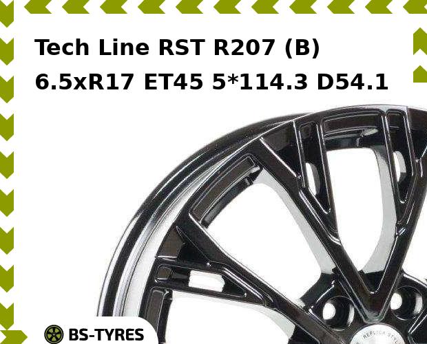 

Колесный диск Tech Line, Tech-line RST R207 (B) 6.5xR17 ET45 5*114.3 D54.1