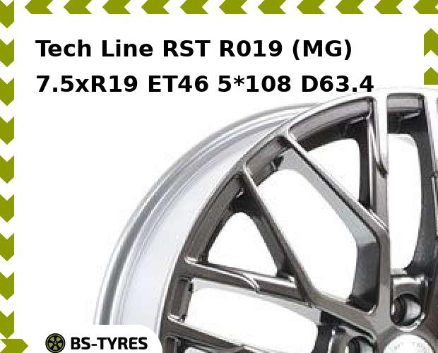 

Колесный диск Tech Line, Tech-line RST R019 (MG) 7.5xR19 ET46 5*108 D63.4