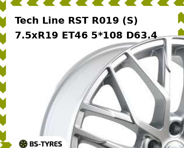 

Колесный диск Tech Line, Tech-line RST R019 (S) 7.5xR19 ET46 5*108 D63.4