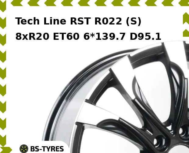 

Колесный диск Tech Line, Tech-line RST R022 (S) 8xR20 ET60 6*139.7 D95.1