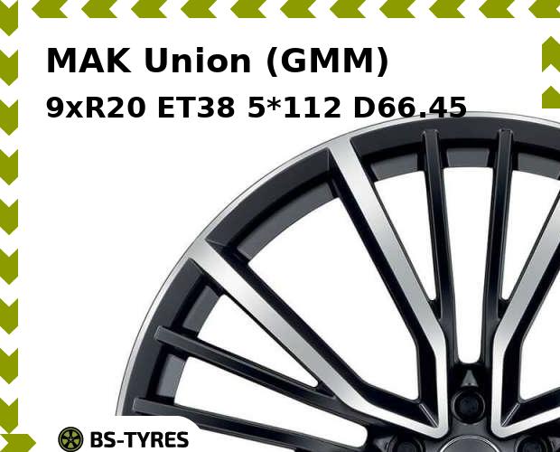 

Колесный диск MAK, Union (GMM) 9xR20 ET38 5*112 D66.45