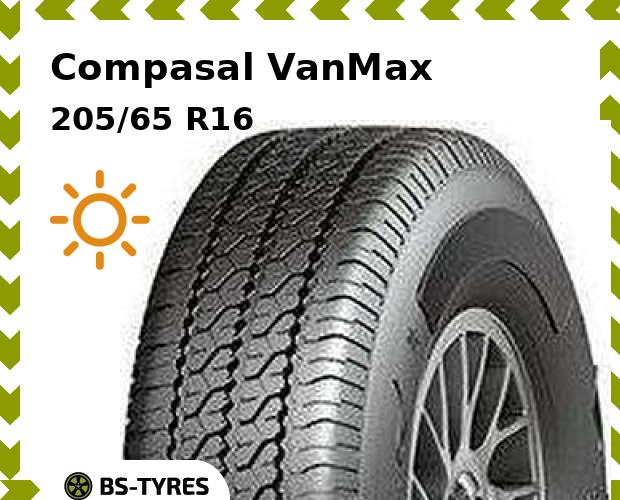 

Летние шины Compasal, VanMax 205/65 R16C 107/105T
