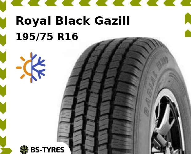 

Всесезонные шины Royal Black, Gazill 195/75 R16C 107R