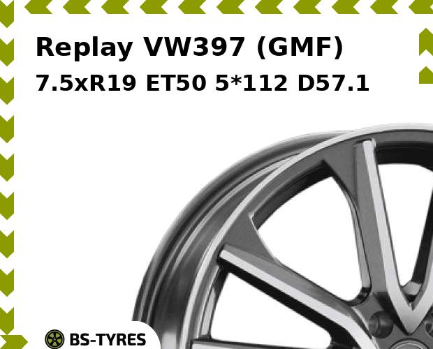 

Колесный диск Replay, VW397 (GMF) 7.5xR19 ET50 5*112 D57.1