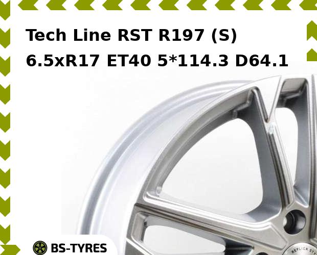 

Колесный диск Tech Line, Tech-line RST R197 (S) 6.5xR17 ET40 5*114.3 D64.1