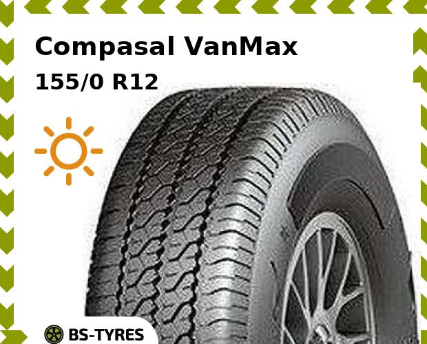 

Летние шины Compasal, VanMax 155/0 R12C 88/86R