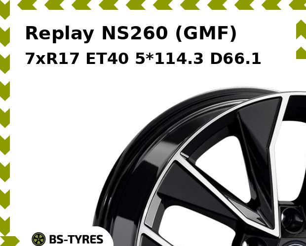 

Колесный диск Replay, NS260 (GMF) 7xR17 ET40 5*114.3 D66.1