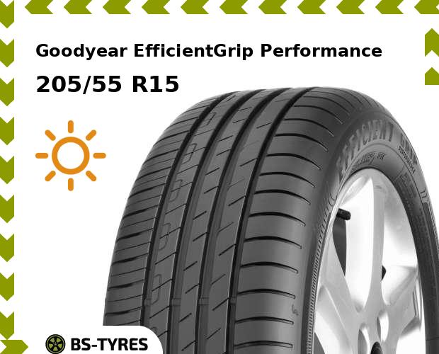 

Летние шины Goodyear, EfficientGrip Performance 205/55 R15 88V