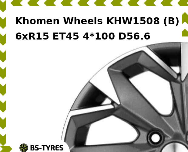 

Колесный диск Khomen Wheels, KHW1508 (B) 6xR15 ET45 4*100 D56.6