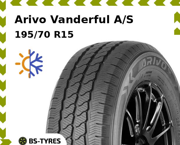 

Всесезонные шины Arivo, Vanderful A/S 195/70 R15C 104/102R