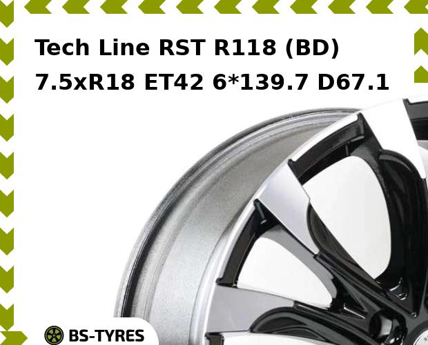 

Колесный диск Tech Line, Tech-line RST R118 (BD) 7.5xR18 ET42 6*139.7 D67.1