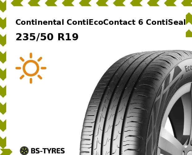 

Летние шины Continental, ContiEcoContact 6 ContiSeal 235/50 R19 99T