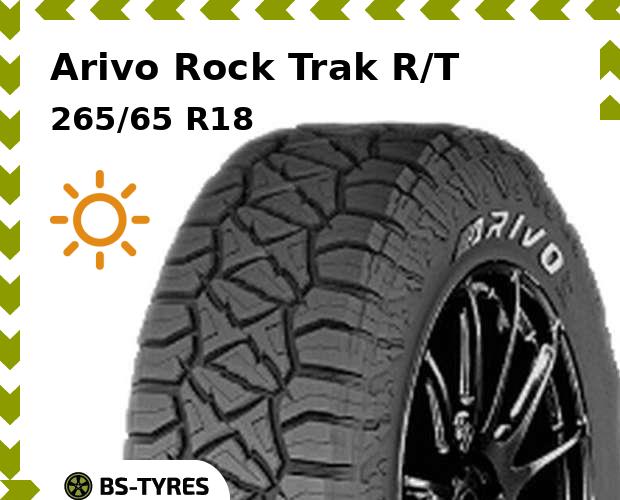 

Летние шины Arivo, Rock Trak R/T 265/65 R18 116Q
