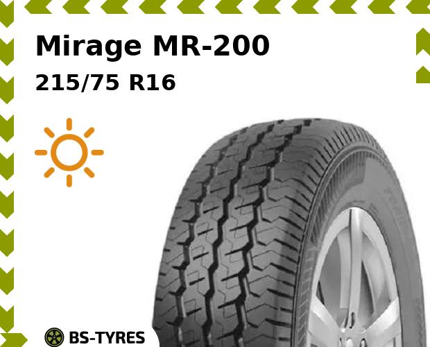 

Летние шины Mirage, MR-200 215/75 R16C 116/114R