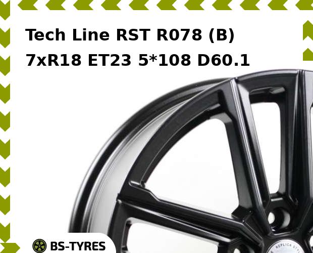 

Колесный диск Tech Line, Tech-line RST R078 (B) 7xR18 ET23 5*108 D60.1