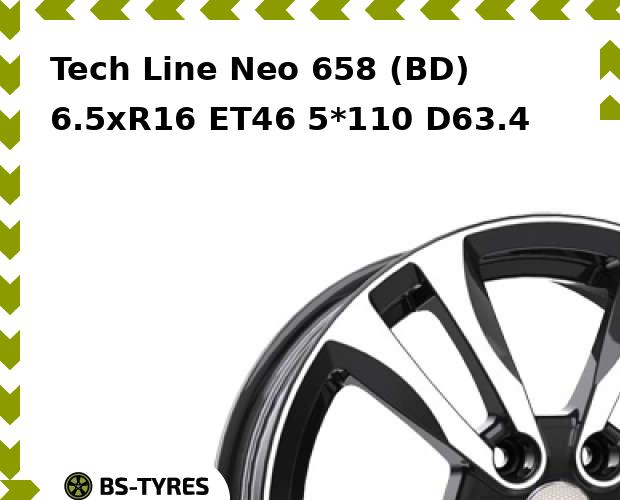 

Колесный диск Tech Line, Tech-line Neo 658 (BD) 6.5xR16 ET46 5*110 D63.4