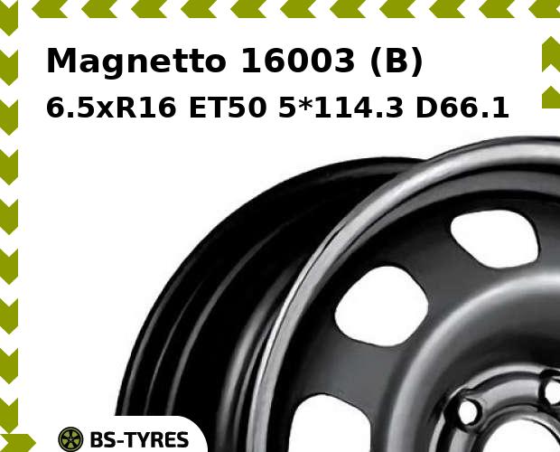 

Колесный диск Magnetto, 16003 (B) 6.5xR16 ET50 5*114.3 D66.1