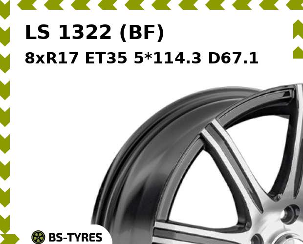 

Колесный диск LS, 1322 (BF) 8xR17 ET35 5*114.3 D67.1