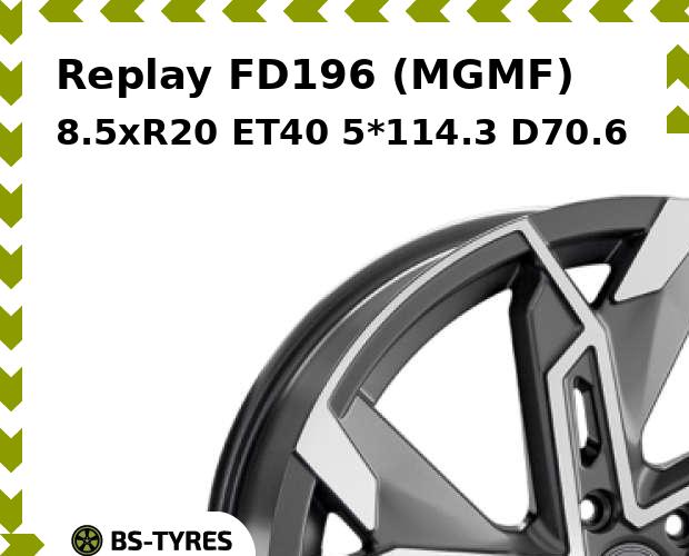 

Колесный диск Replay, FD196 (MGMF) 8.5xR20 ET40 5*114.3 D70.6