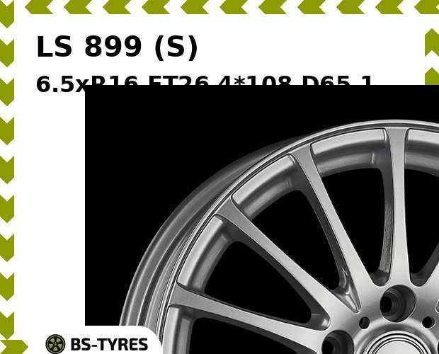 

Колесный диск LS, 899 (S) 6.5xR16 ET26 4*108 D65.1