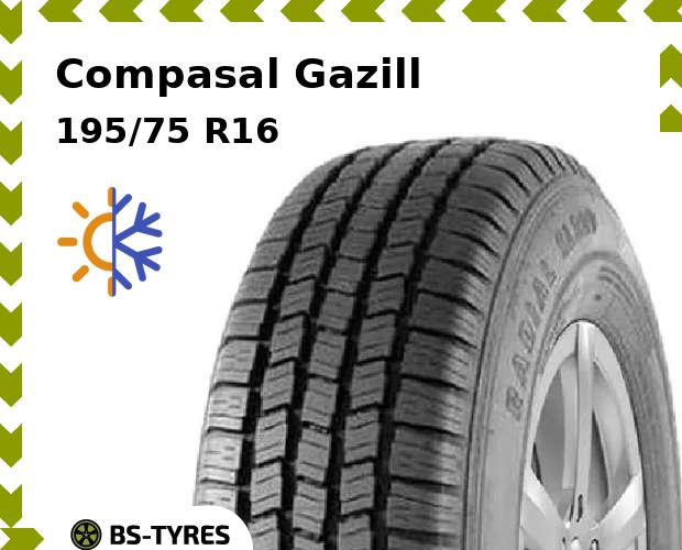 

Всесезонные шины Compasal, Gazill 195/75 R16C 107/105R