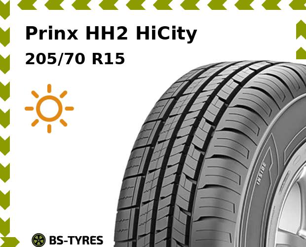

Летние шины Prinx, HH2 HiCity 205/70 R15 96H
