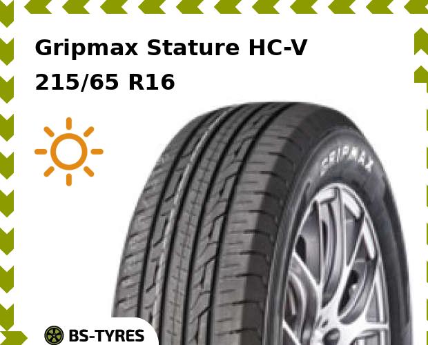 

Летние шины Gripmax, Stature HC-V 215/65 R16C 109/107S