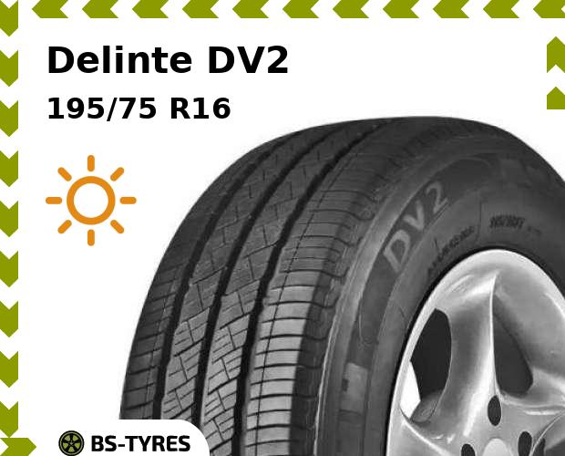 

Летние шины Delinte, DV2 195/75 R16C 107/105R