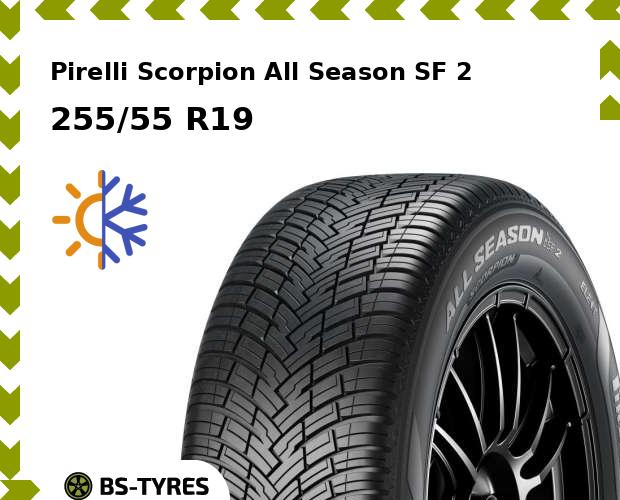 

Всесезонные шины Pirelli, Scorpion All Season SF 2 SUV 255/55 R19 111W