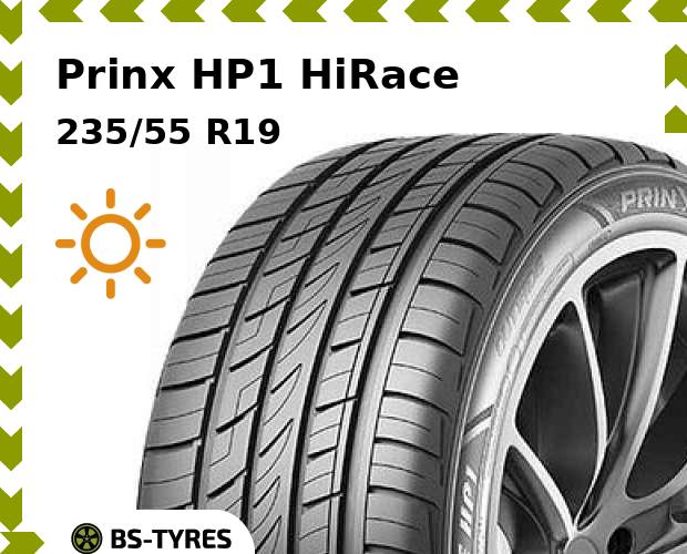

Летние шины Prinx, HP1 HiRace 235/55 R19 101H