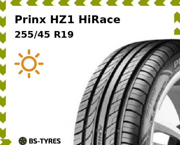 

Летние шины Prinx, HZ1 HiRace 255/45 R19 104Y