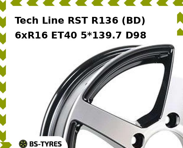 

Колесный диск Tech Line, Tech-line RST R136 (BD) 6.0xR16 ET40 5*139.7 D98