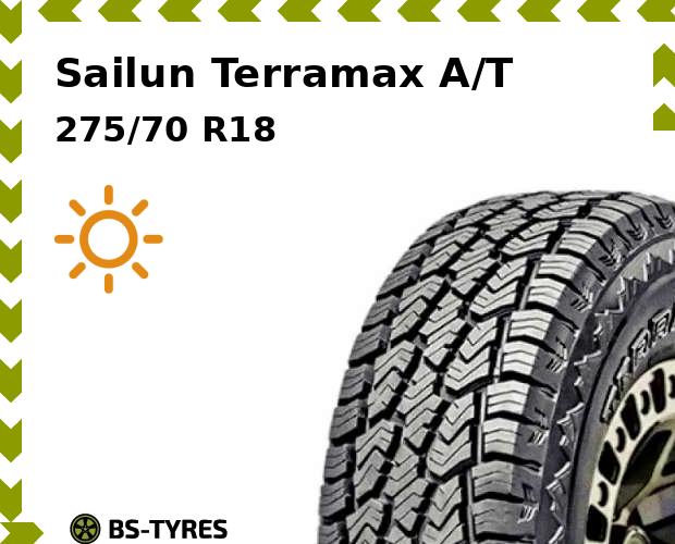 

Летние шины Sailun, Terramax A/T 275/70 R18C 125/122R