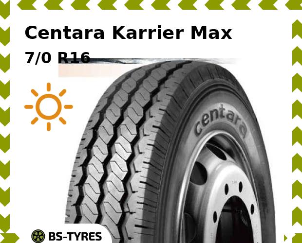 

Летние шины Centara, Karrier Max 7/0 R16C 117/116N