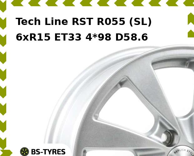 

Колесный диск Tech Line, Tech-line RST R055 (SL) 6.0xR15 ET33 4*98 D58.6